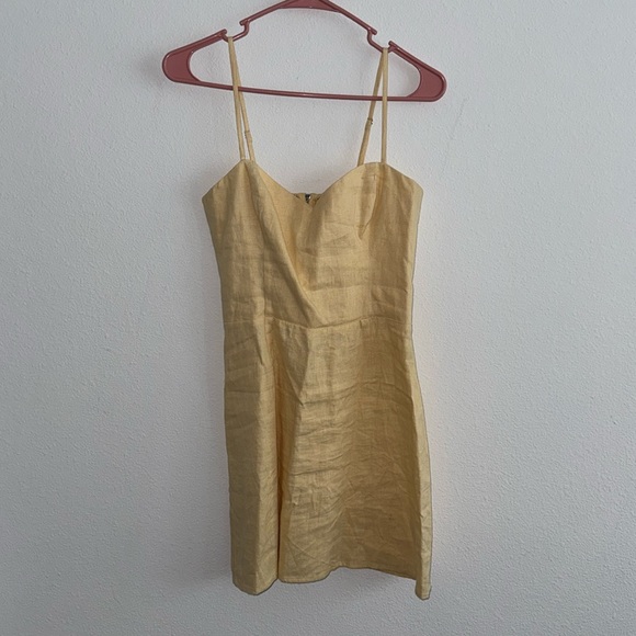 Reformation Roarke Linen Mini Dress - Picture 2 of 5